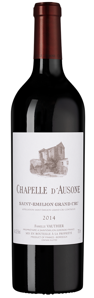 Вино Chapelle d'Ausone (Saint-Emilion Grand Cru), Chateau Ausone, 2014, (155663), Франция, Бордо, красное, сухое, 0.75 л, Шапель д`Озон, цена 63490 рублей