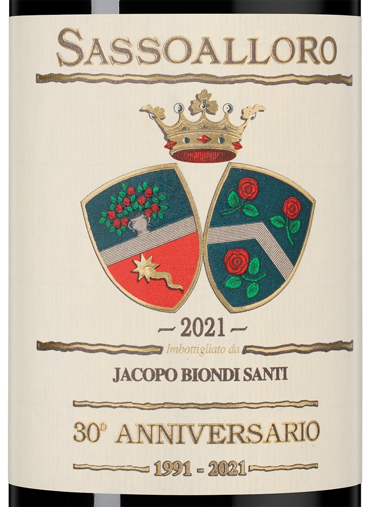 Вино Sassoalloro, Castello di Montepo di Jacopo Biondi Santi, 2021, (141855), Италия, Тоскана, красное, сухое, 0.75 л, Сассоаллоро, цена 6990 рублей
