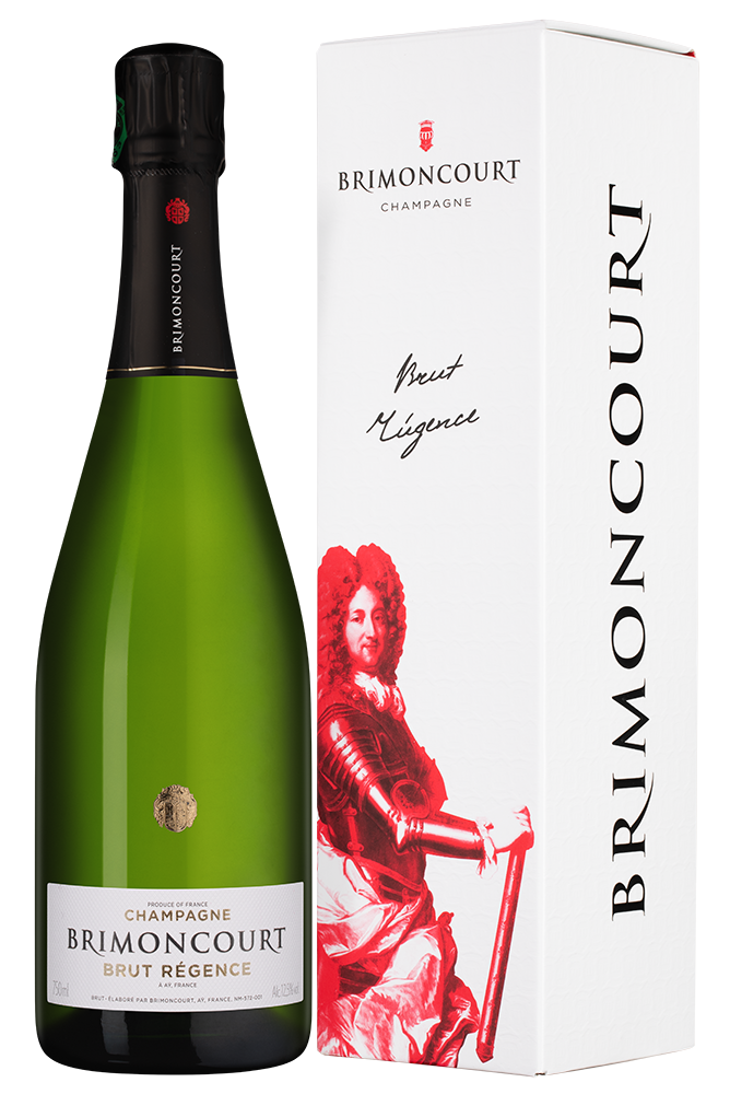 Шампанское Brut Regence в подарочной упаковке, Brimoncourt, (150699), Франция, Шампань, белое, экстра брют, 0.75 л, Брют Режанс, цена 9968 рублей