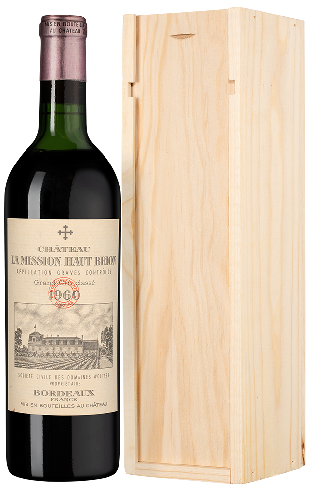 Вино Chateau La Mission Haut-Brion (Pessac-Leognan), 1960, (152582), Франция, Бордо, красное, сухое, 0.75 л, Шато Ля Миссьон О-Брион, цена 284990 рублей