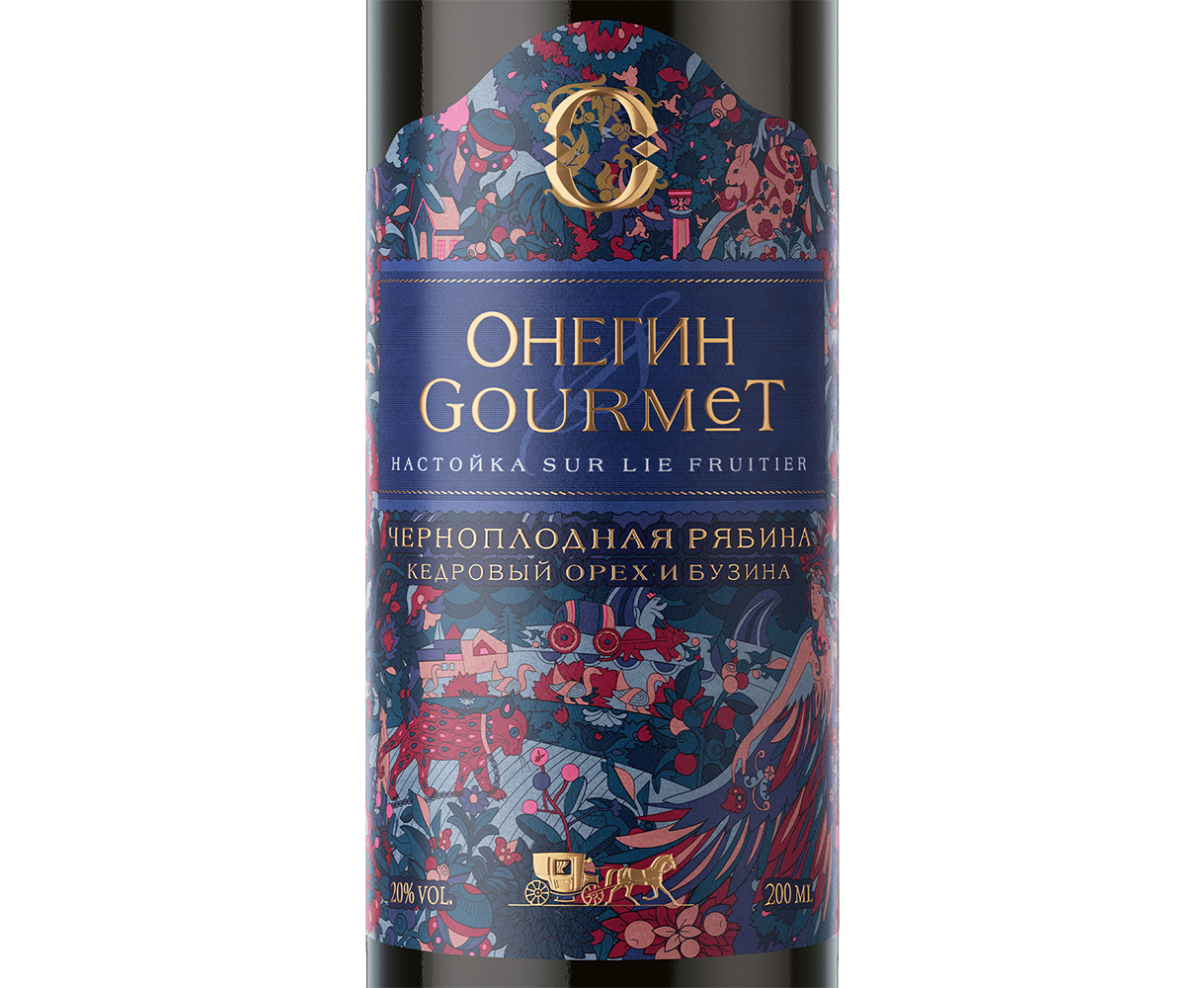 Настойка ягодная сладкая Онегин Gourmet Черноплодная рябина, 0.2л, (126126), Россия, 0.2 л, Онегин Gourmet "Черноплодная рябина", цена 660 рублей