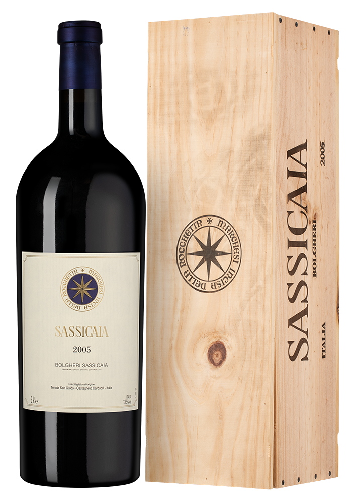 Вино Sassicaia, Tenuta San Guido, 2005, 3л, (151400), Италия, Тоскана, красное, сухое, 3 л, Сассикайя, цена 874990 рублей