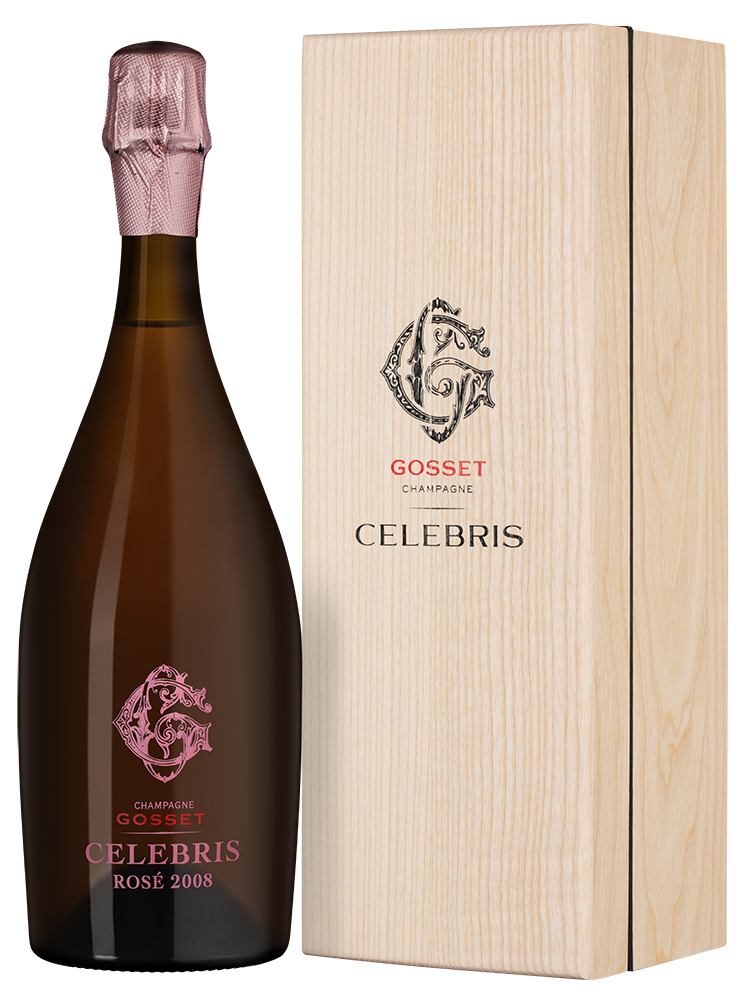 Шампанское Gosset Celebris Rose Brut в подарочной упаковке, 2008, (153229), Франция, Шампань, розовое, брют, 0.75 л, Селебрис Розе Брют, цена 59990 рублей