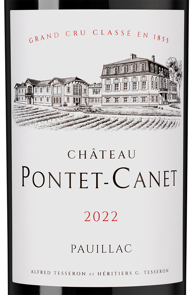 Вино Chateau Pontet-Canet Grand Cru Classe (Pauillac), 2022, (146271), Франция, Бордо, красное, сухое, 0.75 л, Шато Понте-Кане, цена 42490 рублей