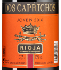 Вино Dos Caprichos Joven, (111584), красное сухое, 2016 г., 0.375 л, Дос Капричос Ховен цена 850 рублей