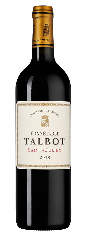 Вино Connetable Talbot (Saint-Julien), Chateau Talbot, 2018, (148152), Франция, Бордо, красное, сухое, 0.75 л, Конетабль Тальбо, цена 10990 рублей