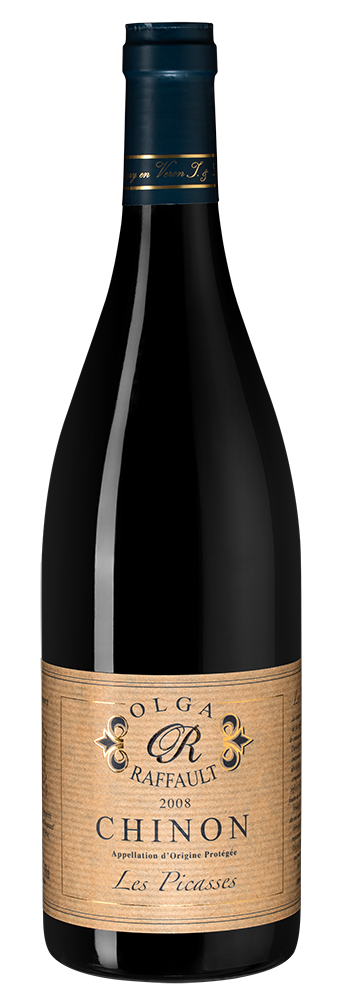 Вино Les Picasses, Domaine Olga Raffault, 2008, (111500), Франция, Долина Луары, красное, сухое, 0.75 л, Ле Пикас, цена 14490 рублей