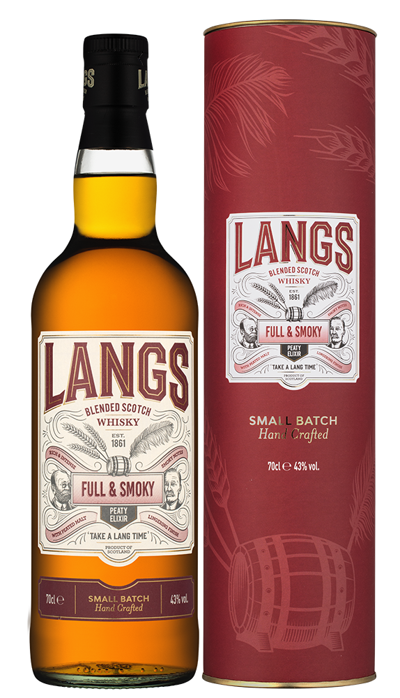 Виски Langs Full & Smoky в подарочной упаковке, (157229), Шотландия, 0.7 л, Лэнгс Фул энд Смоуки, цена 4690 рублей