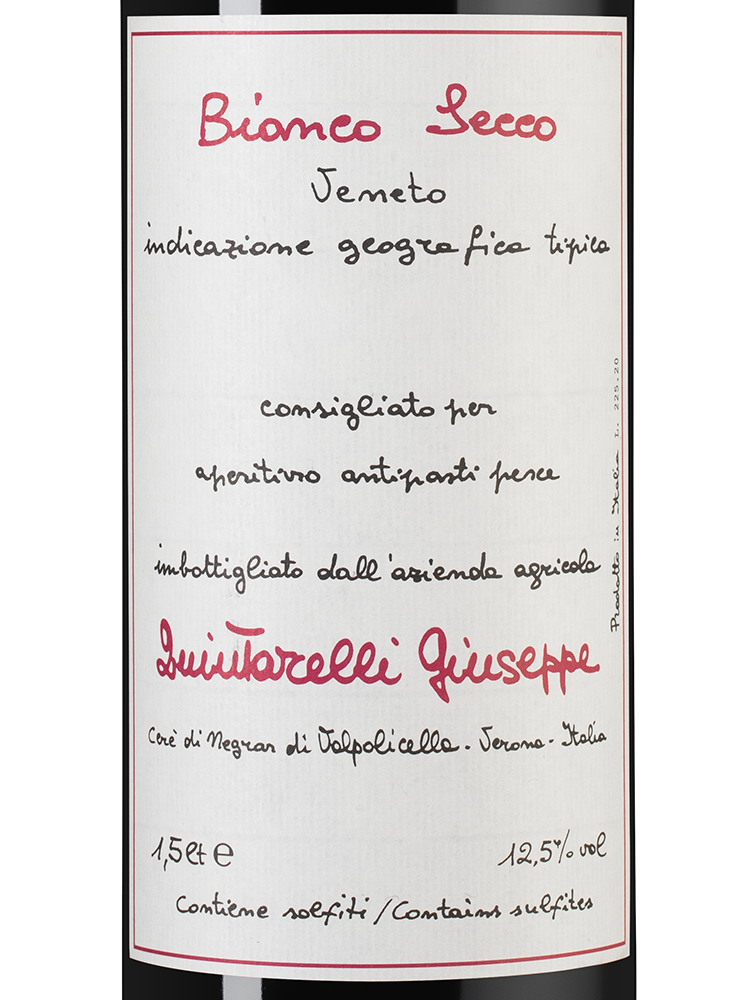 Вино Bianco Secco, Giuseppe Quintarelli, 2023, 1.5л, (156287), Италия, Венето, белое, сухое, 1.5 л, Бьянко Секко, цена 34990 рублей
