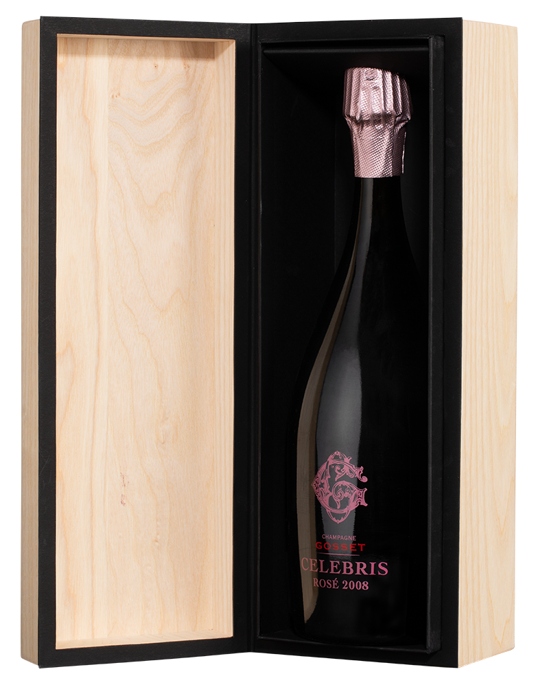 Шампанское Gosset Celebris Rose Brut в подарочной упаковке, 2008, (153229), Франция, Шампань, розовое, брют, 0.75 л, Селебрис Розе Брют, цена 59990 рублей