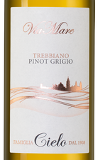 Вино Viamare Trebbiano Pinot Grigio, (139055), белое полусухое, 2021 г., 0.75 л, Виамаре Треббьяно Пино Гриджо цена 1090 рублей