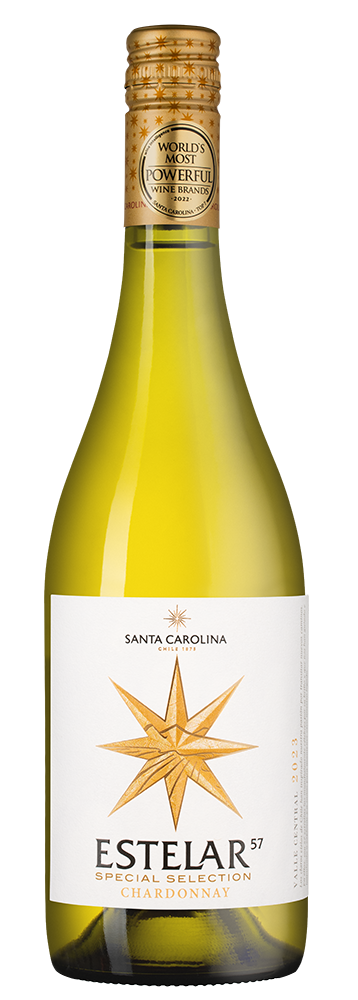 Вино Estelar Chardonnay, Santa Carolina, 2023, (145937), Чили, Центральная Долина, белое, полусухое, 0.75 л, Эстелар Шардоне, цена 1390 рублей