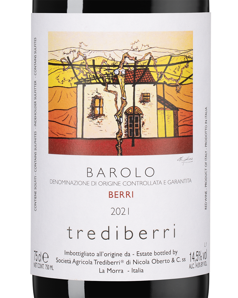 Вино Barolo Berri, Trediberri, 2021, (156229), Италия, Пьемонт, красное, сухое, 0.75 л, Бароло Берри, цена 12490 рублей