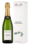 Шампанское из винограда Пино Менье Grands Terroirs в подарочной упаковке