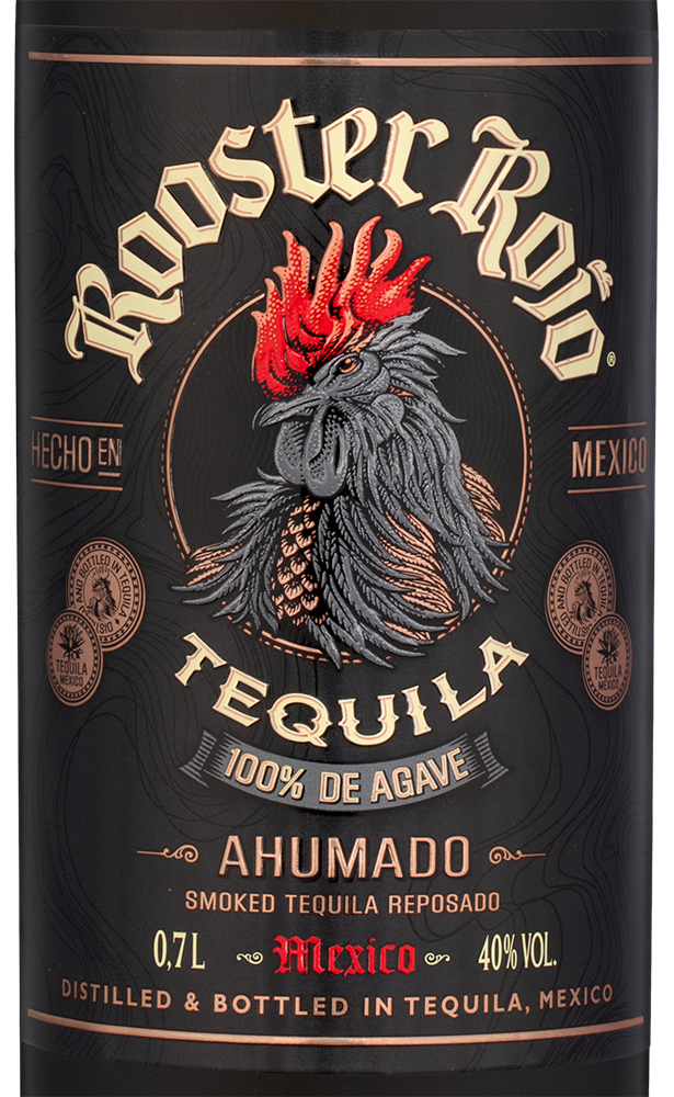 Текила Rooster Rojo Reposado Ahumado, (140996), Мексика, Халиско, 0.7 л, Рустер Рохо Репосадо Ахумадо, цена 8990 рублей