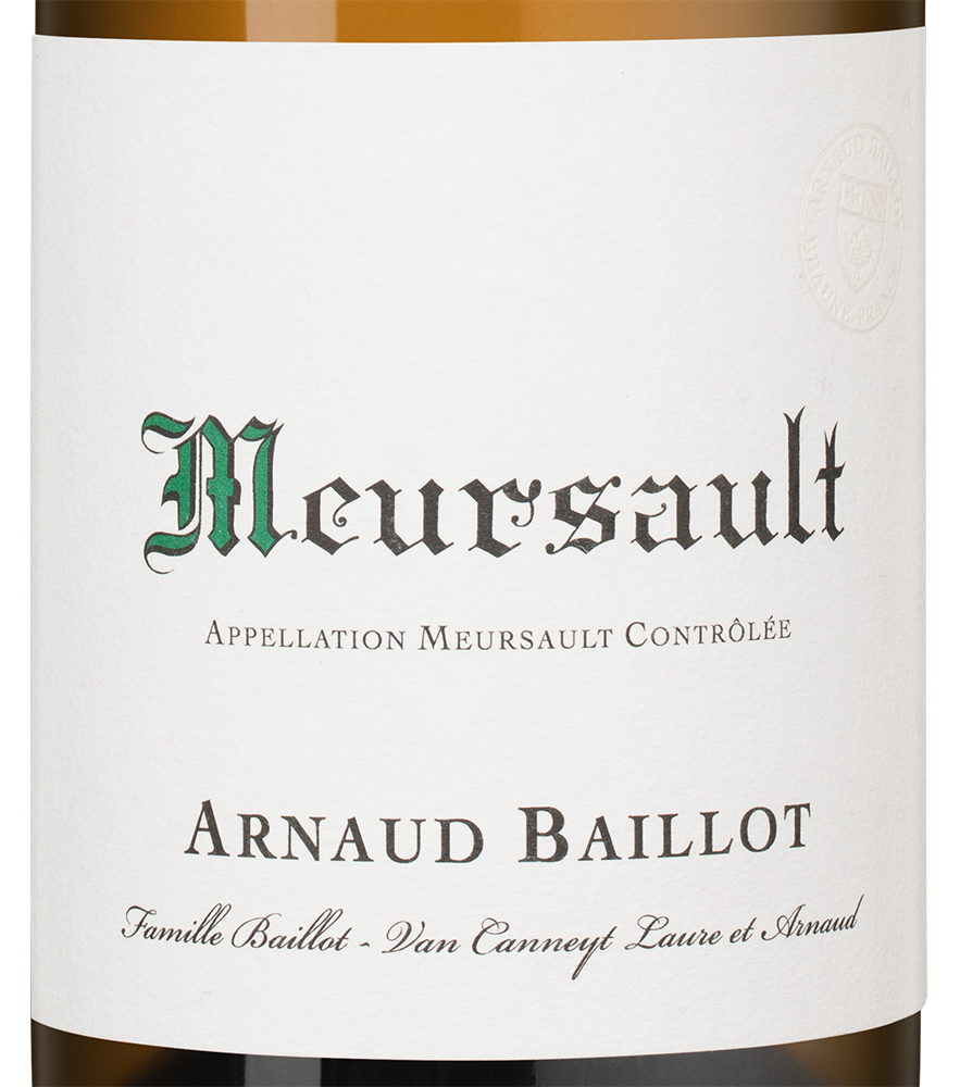 Вино Meursault, Arnaud Baillot, 2023, (156765), Франция, Бургундия, белое, сухое, 0.75 л, Мерсо, цена 27490 рублей
