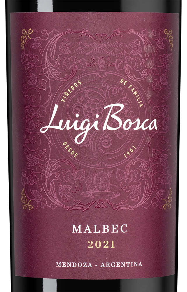 Вино Malbec, Luigi Bosca, 2021, (139707), Аргентина, Мендоса, красное, сухое, 0.75 л, Мальбек, цена 2072 рублей