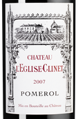 Сухое вино Бордо Chateau L'Eglise-Clinet