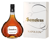 Арманьяк из Франции Samalens Bas Armagnac Napoleon в подарочной упаковке