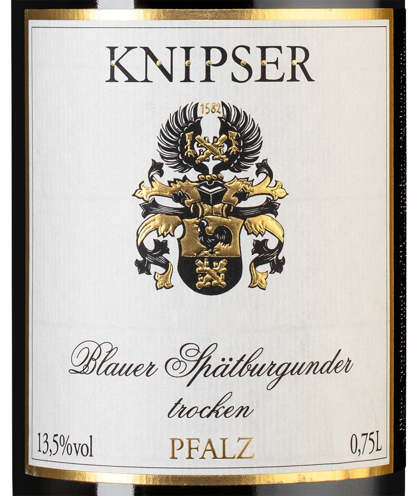 Вино Spatburgunder Blauer, Knipser, 2019, (153717), Германия, Пфальц, красное, сухое, 0.75 л, Шпетбургундер Блауэр, цена 4493 рублей