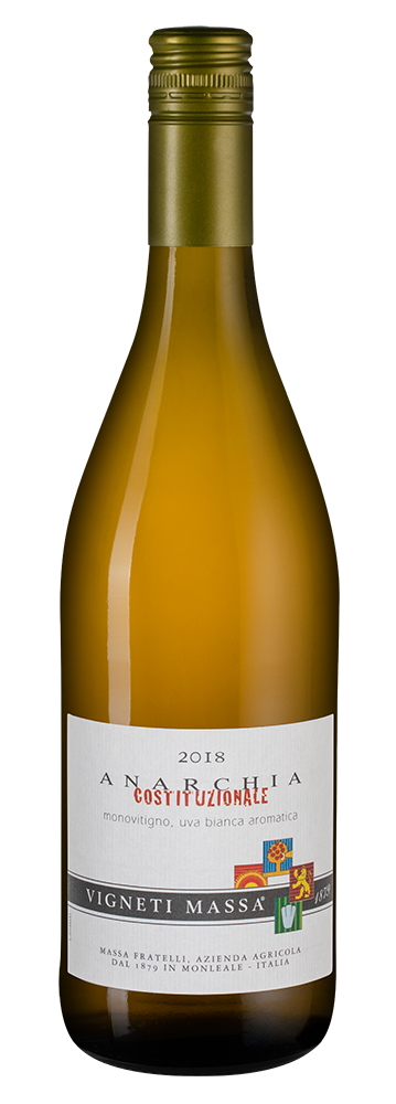 Игристое вино Anarchia Costituzionale, Vigneti Massa, 2018, (115500), Италия, белое, сладкое, 0.75 л, Анаркия Коституционале, цена 5090 рублей