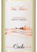 Вино с деликатным вкусом Viamare Trebbiano Pinot Grigio