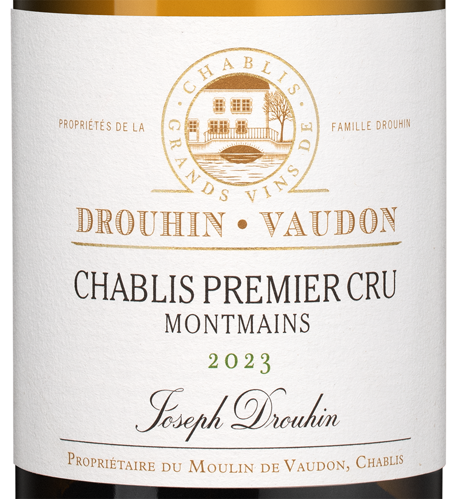 Вино Chablis Premier Cru Montmains, Joseph Drouhin, 2023, (153415), Франция, Бургундия, белое, сухое, 0.75 л, Шабли Премье Крю Монмэн, цена 14990 рублей