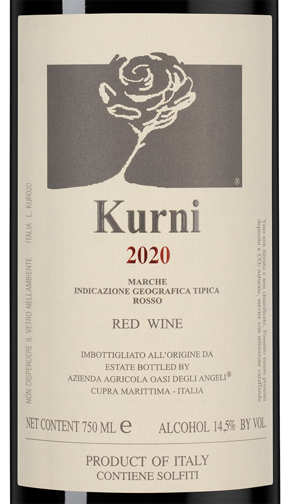 Вино Kurni, Oasi degli Angeli, 2020, (140352), Италия, Марке, красное, полусладкое, 0.75 л, Курни, цена 29990 рублей