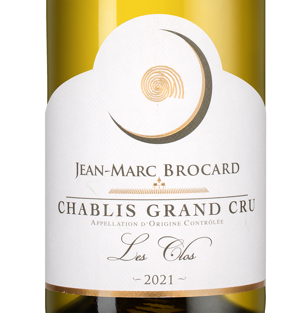 Вино Chablis Grand Cru Les Clos, Jean-Marc Brocard (Domaine Sainte-Claire), 2021, (144588), Франция, Бургундия, белое, сухое, 0.75 л, Шабли Гран Крю Ле Кло, цена 27490 рублей