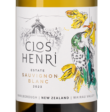 Вино Clos Henri Estate Sauvignon Blanc, (148201), белое сухое, 2023, 0.75 л, Кло Анри Эстейт Совиньон Блан цена 4490 рублей