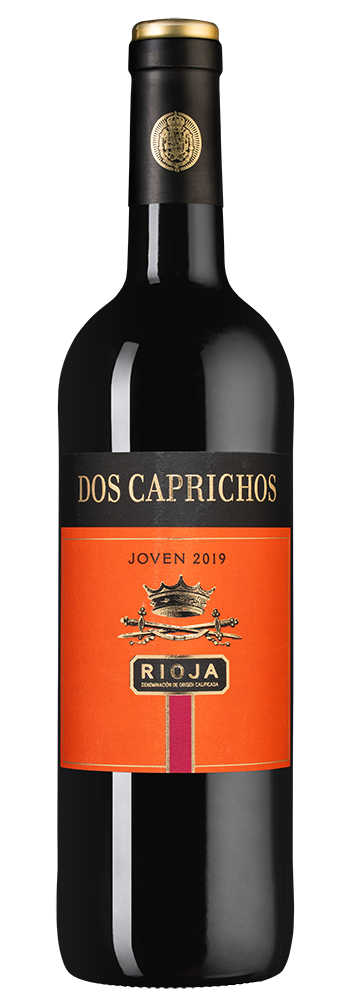 Вино Dos Caprichos Joven, Bodegas Faustino, 2019, (124641), Испания, Риоха, красное, сухое, 0.75 л, Риоха Дос Капричос, цена 1290 рублей