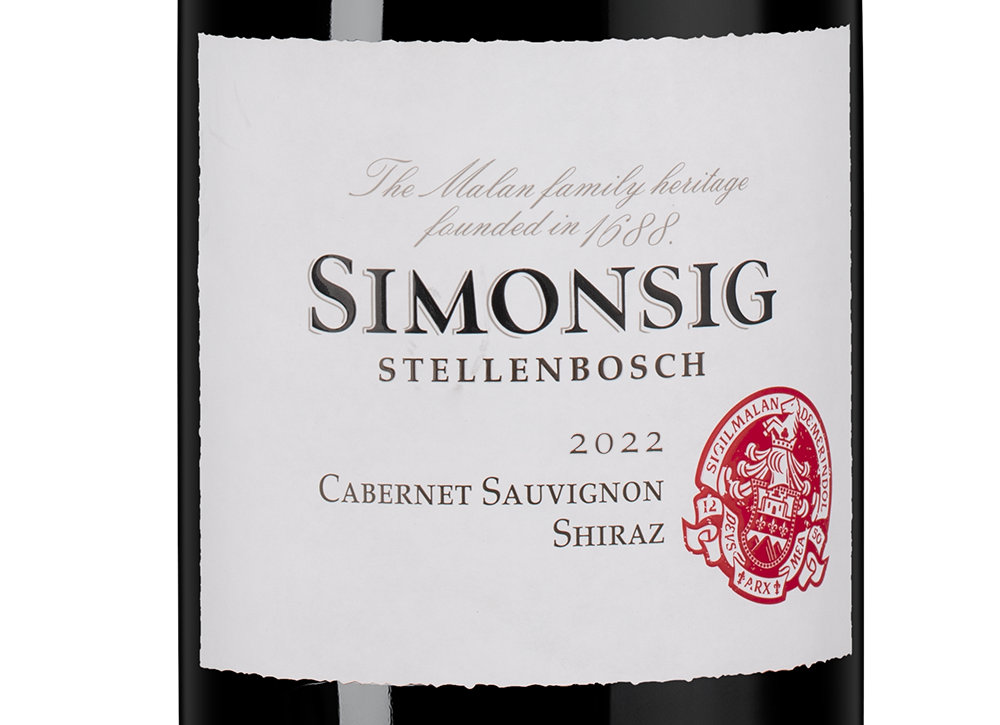 Вино Cabernet Sauvignon / Shiraz, Simonsig, 2022, (158009), Южная Африка, Стелленбош, красное, сухое, 0.75 л, Каберне Совиньон / Шираз, цена 1493 рублей