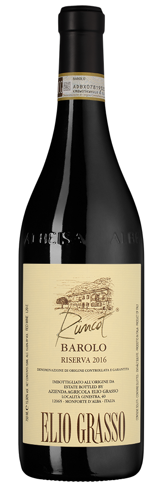 Вино Barolo Runcot Riserva, Elio Grasso, 2016, (151997), Италия, Пьемонт, красное, сухое, 0.75 л, Бароло Рункот Ризерва, цена 69990 рублей