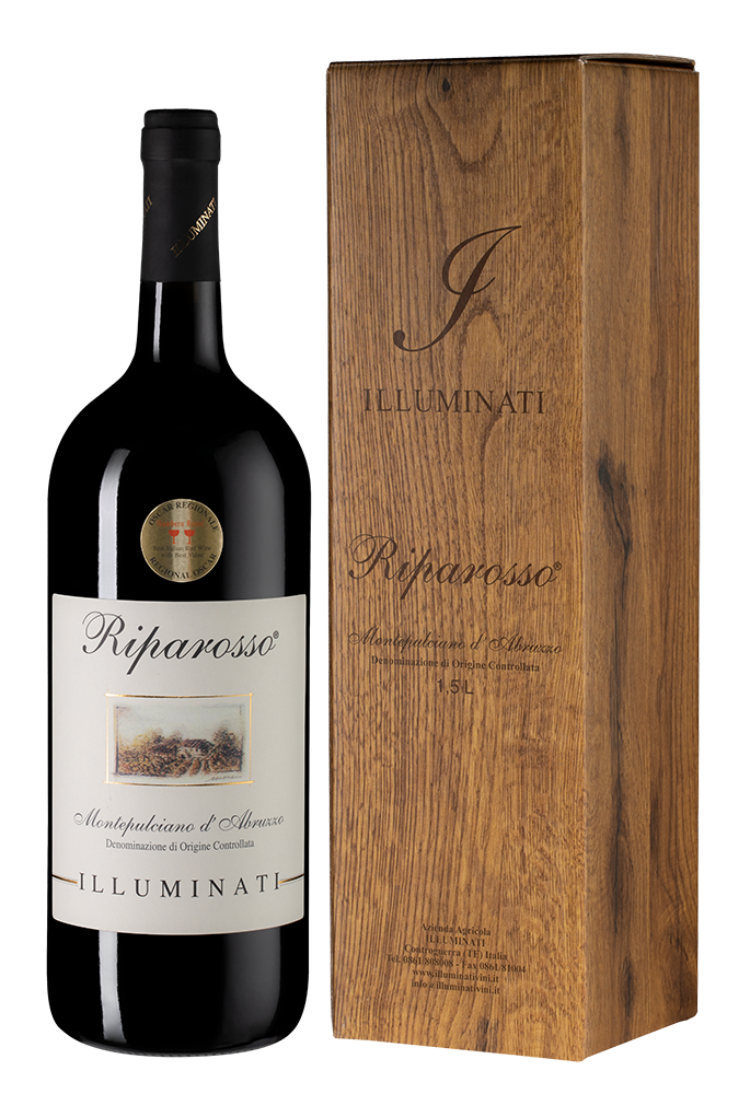 Вино Riparosso Montepulciano d'Abruzzo в подарочной упаковке, Dino Illuminati, 2021, 1.5л, (146526), Италия, Абруццо, красное, сухое, 1.5 л, Монтепульчано д'Абруццо Рипароссо, цена 6490 рублей