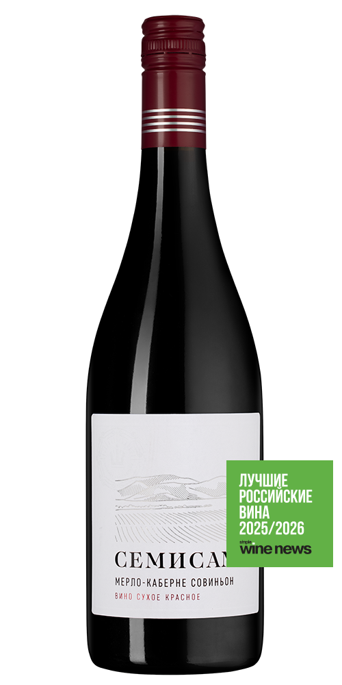 Вино Семисам Мерло/Каберне Совиньон, Шумринка, 2022, (155956), Россия, Кубань, красное, сухое, 0.75 л, Семисам Мерло/Каберне Совиньон, цена 1440 рублей