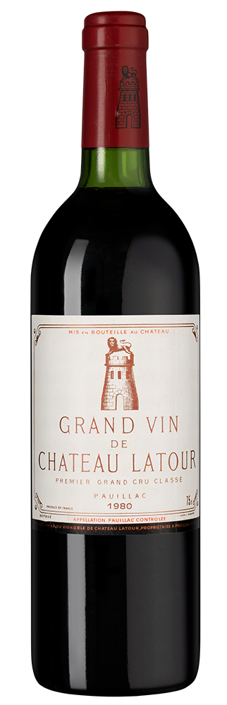 Вино Chateau Latour (Pauillac), 1980, (152575), Франция, Бордо, красное, сухое, 0.75 л, Шато Латур, цена 299990 рублей