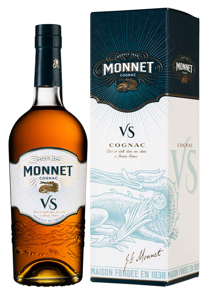Коньяк Monnet VS в подарочной упаковке, (157405), Франция, Коньяк, 0.7 л, Монэ VS, цена 3290 рублей