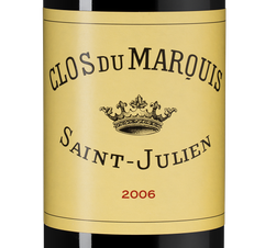 Вино Clos du Marquis, (146087), красное сухое, 2006 г., 0.75 л, Кло дю Марки цена 19490 рублей
