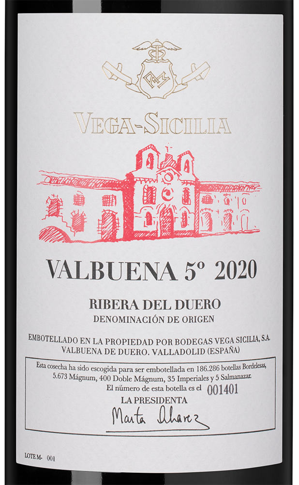 Вино Valbuena 5, Bodegas Vega Sicilia, 2020, 1.5л, (156101), Испания, Кастилия и Леон, красное, сухое, 1.5 л, Вальбуэна 5, цена 99990 рублей