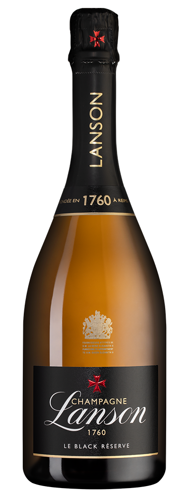Шампанское Le Black Reserve Brut, Lanson, (158947), Франция, Шампань, белое, брют, 0.75 л, Ле Блэк Резерв Брют, цена 17490 рублей