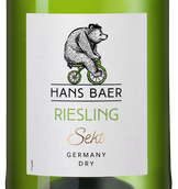 Игристое вино и шампанское брют Hans Baer Riesling Sekt