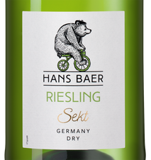 Игристое вино Hans Baer Riesling Sekt, (140866), белое сухое, 2021 г., 0.75 л, Ханс Баер Рислинг Зект цена 1490 рублей