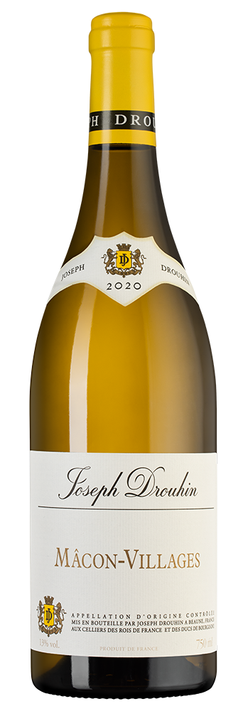 Вино Macon-Villages, Joseph Drouhin, 2020, (132066), Франция, Бургундия, белое, сухое, 0.75 л, Макон-Вилляж, цена 5990 рублей