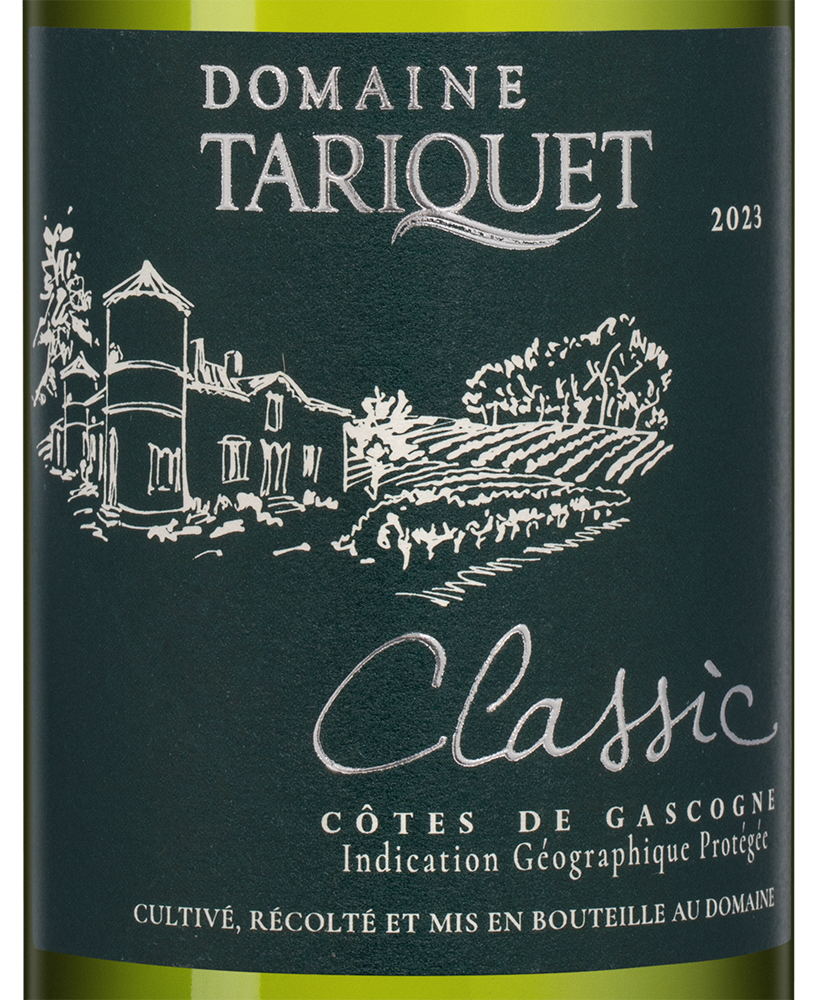 Вино Classic, Domaine Tariquet, 2023, 0.375л, (148500), Франция, Юго-Запад, белое, сухое, 0.375 л, Классик, цена 1790 рублей