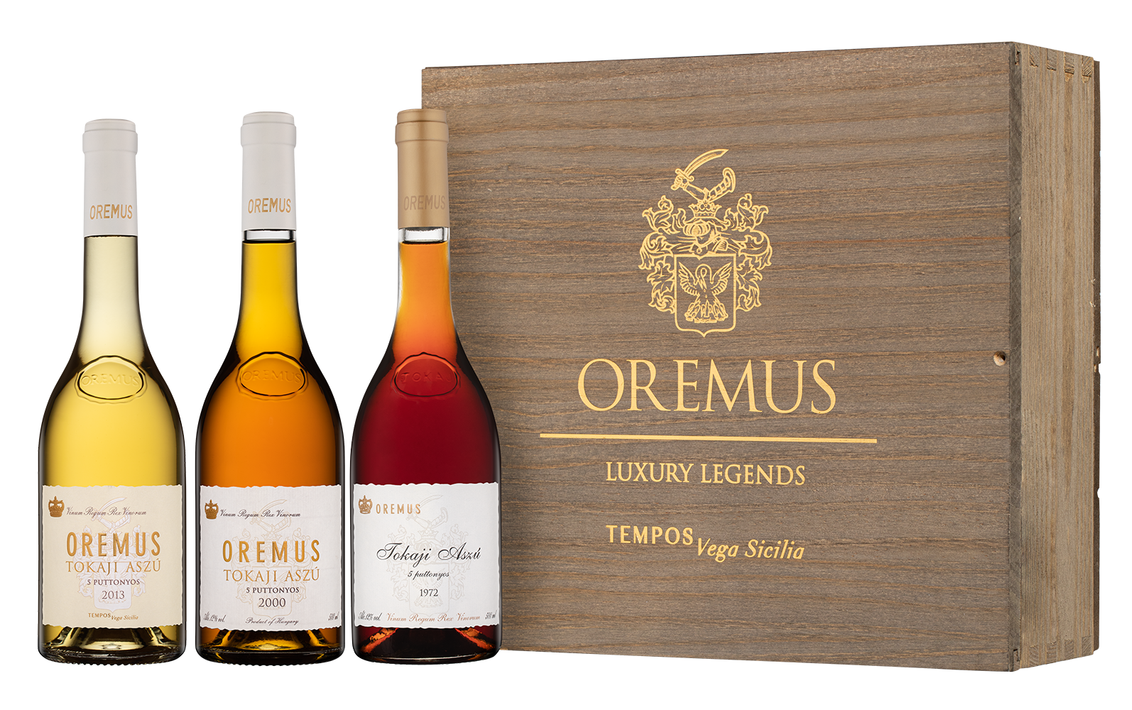 Вино в подарочном наборе Oremus: Luxury Legend, 0.5л, (137213), Венгрия, Токай, 0.5 л, Набор Оремуш: Лакшери Легенд, цена 99990 рублей