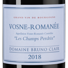 Вино Vosne-Romanee Les Champs Perdrix, (138127), красное сухое, 2018 г., 0.75 л, Вон-Романе Ле Шам Пердри цена 23990 рублей