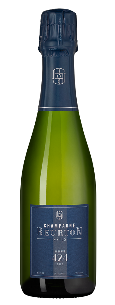 Шампанское Reserve 424 Brut, Beurton et Fils, 0.375л, (156809), Франция, Шампань, белое, брют, 0.375 л, Резерв 424 Брют, цена 5490 рублей