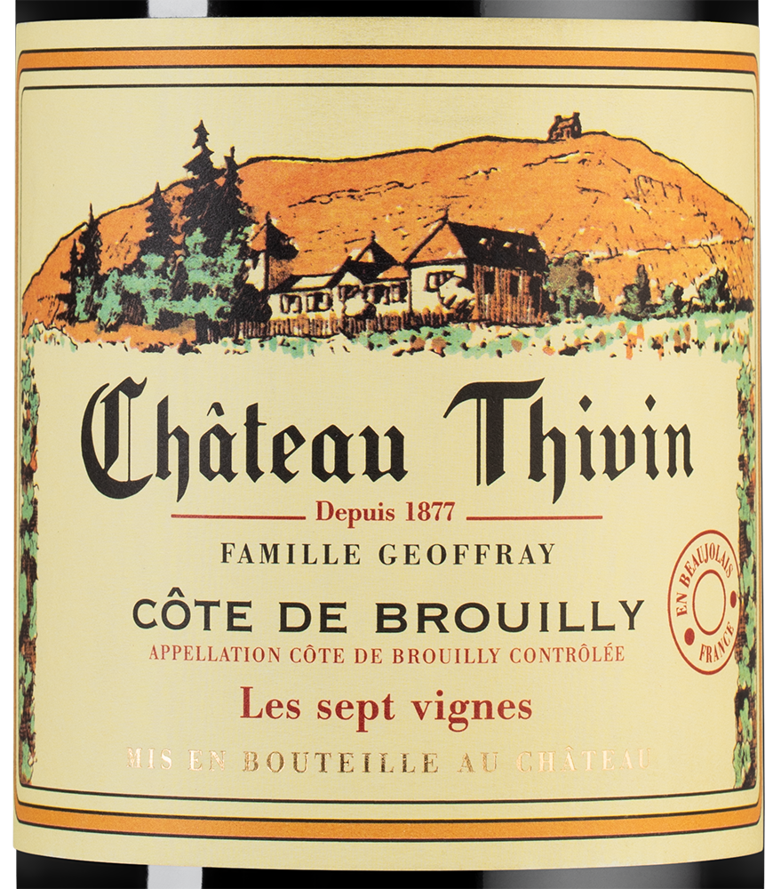 Вино Les Sept Vignes, Chateau Thivin, 2019, (125375), Франция, Бургундия, красное, сухое, 0.75 л, Ле Сет Винь, цена 7490 рублей