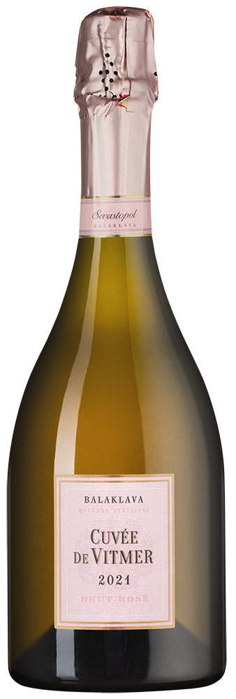 Игристое вино Кюве де Витмер Розе, Золотая Балка, 2021, (149591), Россия, Крым, розовое, брют, 0.75 л, Кюве де Витмер Розе, цена 2243 рублей