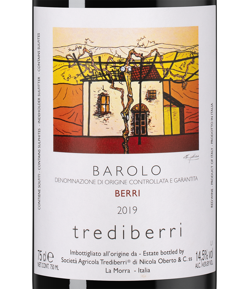 Вино Barolo Berri, Trediberri, 2019, (144921), Италия, Пьемонт, красное, сухое, 0.75 л, Бароло Берри, цена 12490 рублей